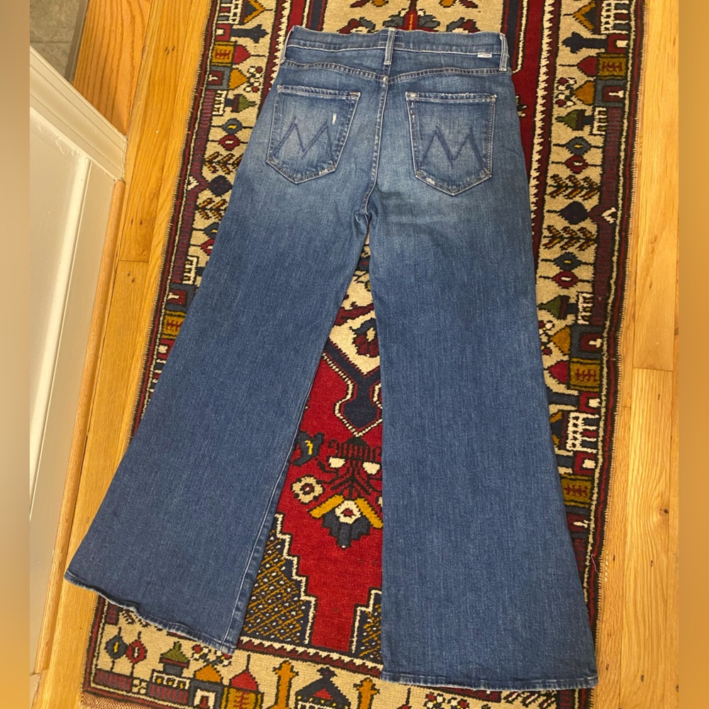 MOTHER Blue Flare & Wide Leg Jeans - Picture 10 of 13